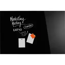 Netto Marken-Discount Magnetoplan Design Glasboard, magnetisch tief-schwarz 1500x1000mm Angebot