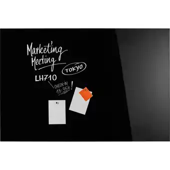Netto Marken-Discount Magnetoplan Design Glasboard, magnetisch tief-schwarz 1500x1000mm Angebot