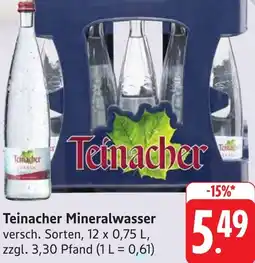 Gebauer's Teinacher Mineralwasser Angebot