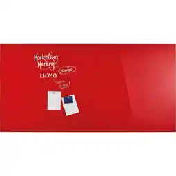 Netto Marken-Discount Magnetoplan Design Glasboard, magnetisch intensiv-rot 2000x1000mm Angebot