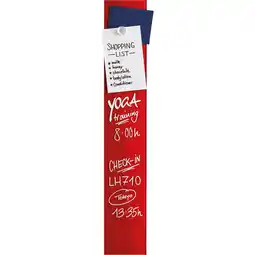 Netto Marken-Discount Magnetoplan Design Glasboard, magnetisch intensiv-rot 100x600mm Angebot