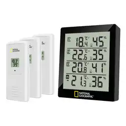 Netto Marken-Discount NATIONAL GEOGRAPHIC Digitales Thermo-Hygrometer für 4 Messbereiche - schwarz Angebot