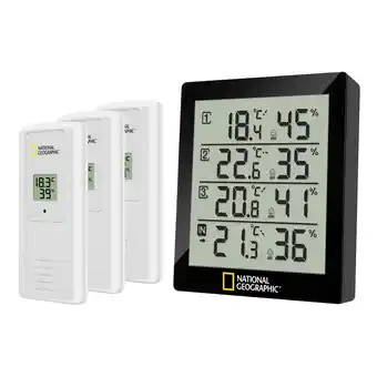 Netto Marken-Discount NATIONAL GEOGRAPHIC Digitales Thermo-Hygrometer für 4 Messbereiche - schwarz Angebot