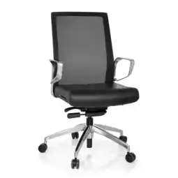 Netto Marken-Discount hjh OFFICE Profi Bürostuhl PROVIDER NET Kunstleder mit Armlehnen Angebot