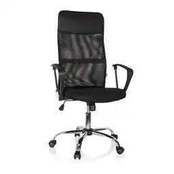 Netto Marken-Discount hjh OFFICE Home Office Chefsessel PURE NET Kunstleder/Netzstoff mit Armlehnen Angebot