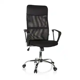 Netto Marken-Discount hjh OFFICE Home Office Chefsessel PURE NET Kunstleder/Netzstoff mit Armlehnen Angebot