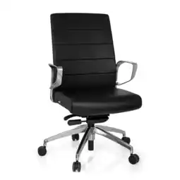 Netto Marken-Discount hjh OFFICE Profi Bürostuhl PROVIDER Kunstleder mit Armlehnen Angebot