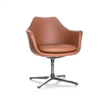Netto Marken-Discount hjh OFFICE Loungesessel ARTEMIA Kunstleder mit Armlehnen Angebot