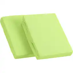 Netto Marken-Discount Kinzler Frottee Spannbetttuch im Doppelpack, grün ca. 90 – 100 x 200 cm Angebot