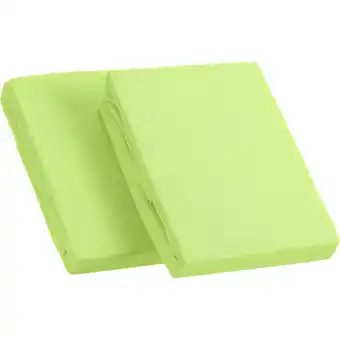 Netto Marken-Discount Kinzler Frottee Spannbetttuch im Doppelpack, grün ca. 90 – 100 x 200 cm Angebot