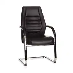 Netto Marken-Discount hjh OFFICE Freischwinger VITORO V Kunstleder mit Armlehnen Angebot