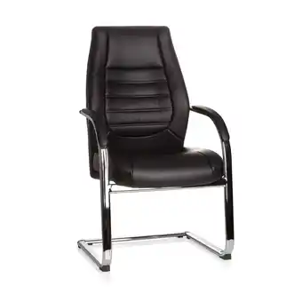 Netto Marken-Discount hjh OFFICE Freischwinger VITORO V Kunstleder mit Armlehnen Angebot