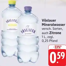 Gebauer's Vöslauer Mineralwasser auch Zitrone Angebot