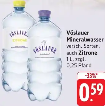 Gebauer's Vöslauer Mineralwasser auch Zitrone Angebot
