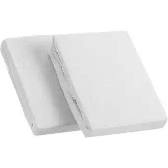 Netto Marken-Discount Kinzler Frottee Spannbetttuch im Doppelpack, silber ca. 90 – 100 x 200 cm Angebot