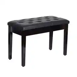 Netto Marken-Discount HOMCOM Klavierhocker Gummiholz, Kunstleder Angebot
