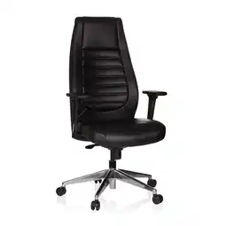 Netto Marken-Discount hjh OFFICE Profi Chefsessel VITORO Kunstleder mit Armlehnen (höhenverstellbar) Angebot