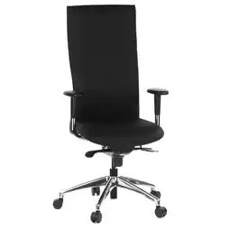 Netto Marken-Discount hjh OFFICE High End Bürostuhl OFFICE-TEC Stoff mit Armlehnen (höhenverstellbar) Angebot
