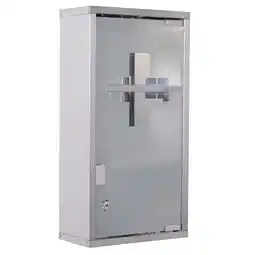 Netto Marken-Discount HOMCOM Medizinschrank Edelstahl,Glas Angebot