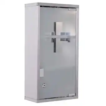 Netto Marken-Discount HOMCOM Medizinschrank Edelstahl,Glas Angebot