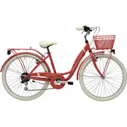 Netto Marken-Discount Adriatica Cityfahrrad 26 Zoll PANDA Rot inkl. Korb Angebot