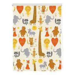 Netto Marken-Discount Lichtblick Rollo Klemmfix, ohne Bohren, Verdunkelung, Cute Animals - Gelb Angebot