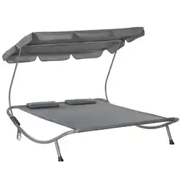 Netto Marken-Discount Outsunny Sonnenliege Stahl, Oxford, Polyester Angebot