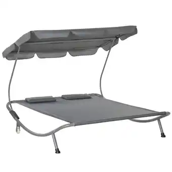 Netto Marken-Discount Outsunny Sonnenliege Stahl, Oxford, Polyester Angebot
