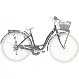 Netto Marken-Discount Adriatica Cityfahrrad 26 Zoll PANDA Schwarz inkl. Korb Angebot