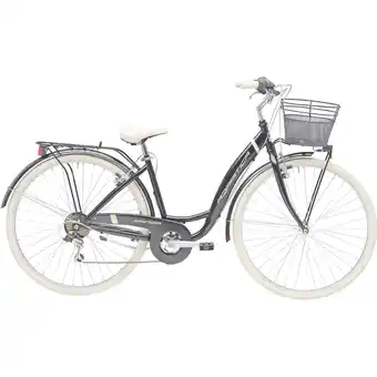 Netto Marken-Discount Adriatica Cityfahrrad 26 Zoll PANDA Schwarz inkl. Korb Angebot