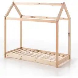 Netto Marken-Discount Vipack Hausbett Cabe 70 x 140 cm, natur Kiefer massiv Angebot