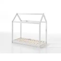 Netto Marken-Discount Vipack Hausbett Cabe 70 x 140 cm, weiß Kiefer massiv Angebot