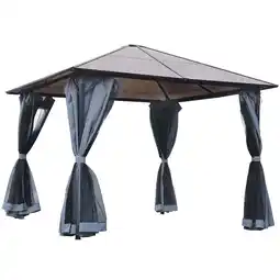 Netto Marken-Discount Outsunny Gartenpavillon Metall, Polyester Angebot