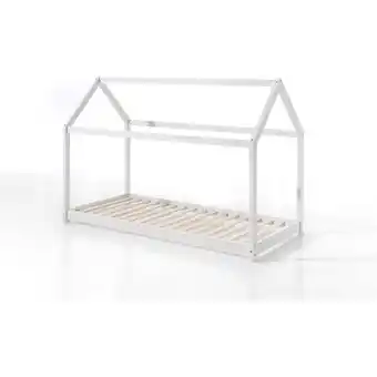 Netto Marken-Discount Vipack Hausbett Cabe 90 x 200 cm, weiß Kiefer massiv Angebot