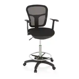 Netto Marken-Discount hjh OFFICE Counterstuhl TOP WORK 108 Stoff/Netzstoff mit Armlehnen Angebot