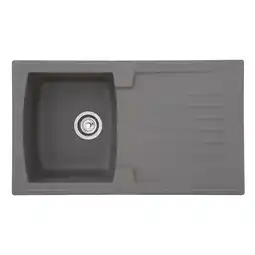 Netto Marken-Discount Respekta Mineralite Einbauspüle Boston 86x50 cm - Betongrau Angebot