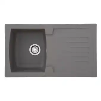 Netto Marken-Discount Respekta Mineralite Einbauspüle Boston 86x50 cm - Betongrau Angebot