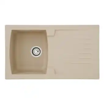 Netto Marken-Discount Respekta Mineralite Einbauspüle Boston 86x50 cm - Sandbeige Angebot