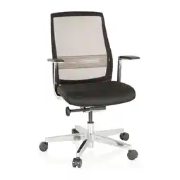 Netto Marken-Discount hjh OFFICE High End Bürostuhl FOUNTAINE PRO Stoff/Netzstoff mit Armlehnen Angebot