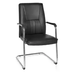 Netto Marken-Discount hjh OFFICE Freischwinger TILA V Kunstleder mit Armlehnen Angebot