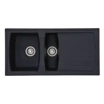 Netto Marken-Discount Respekta Mineralite Einbauspüle Boston 100x50 cm - Schwarz Angebot