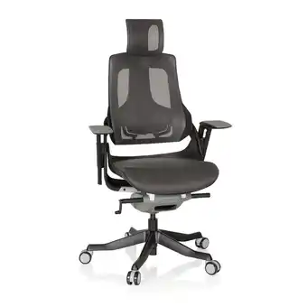 Netto Marken-Discount hjh OFFICE Profi Bürostuhl SPEKTRE BLACK Netzstoff mit Armlehnen (höhenverstellbar) Angebot