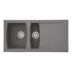 Netto Marken-Discount Respekta Mineralite Einbauspüle Boston 100x50 cm - Betongrau Angebot