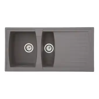 Netto Marken-Discount Respekta Mineralite Einbauspüle Boston 100x50 cm - Betongrau Angebot