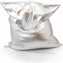 Netto Marken-Discount KINZLER Riesen-Sitzsack Nugget, silber Angebot