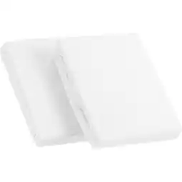 Netto Marken-Discount Kinzler Frottee Spannbetttuch im Doppelpack, weiß ca. 90 – 100 x 200 cm Angebot