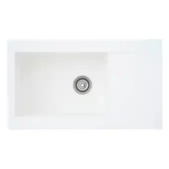 Netto Marken-Discount Respekta Mineralite Einbauspüle Denver 86x50 cm - Weiß Angebot