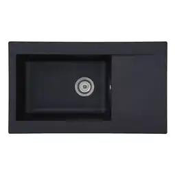 Netto Marken-Discount Respekta Mineralite Einbauspüle Denver 86x50 cm - Schwarz Angebot