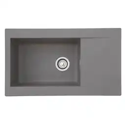 Netto Marken-Discount Respekta Mineralite Einbauspüle Denver 86x50 cm - Betongrau Angebot