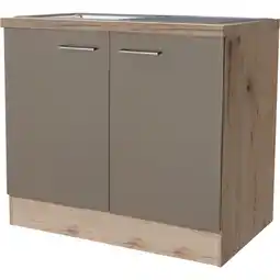 Netto Marken-Discount Flex-Well Spülenunterschrank Riva 100 cm Angebot